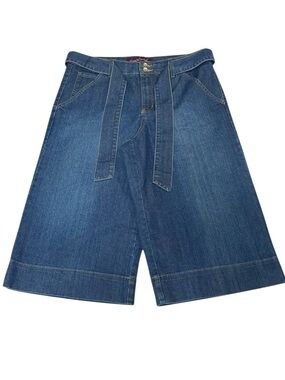 Gloria Vanderbilt 34x17 Culottes Belted Mid Rise Denim Women’s 12